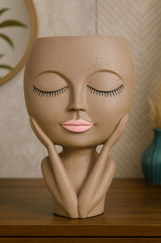 Serenity Face Planter Sculpture