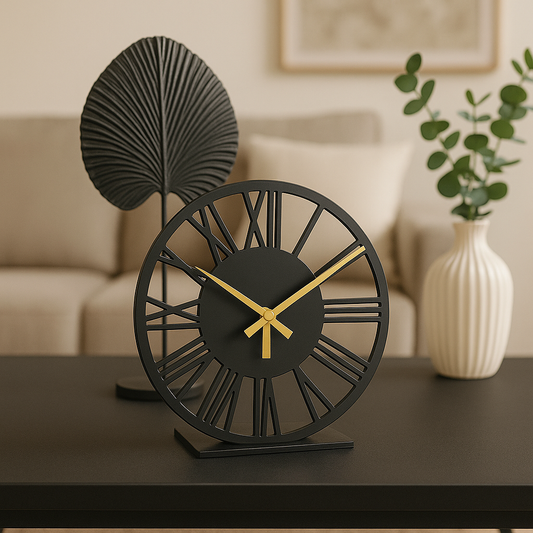 Luxury Roman Numeral Table Clock