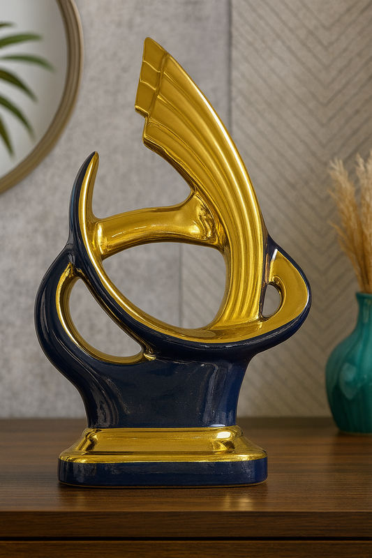 Gold Curve Sculpture