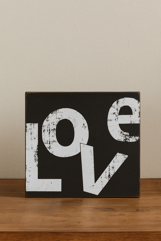 Rustic “LOVE” Wooden Wall Sign
