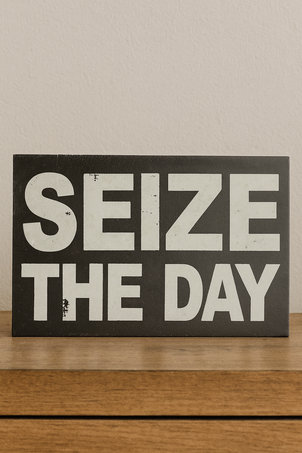 Seize the Day Wooden Sign