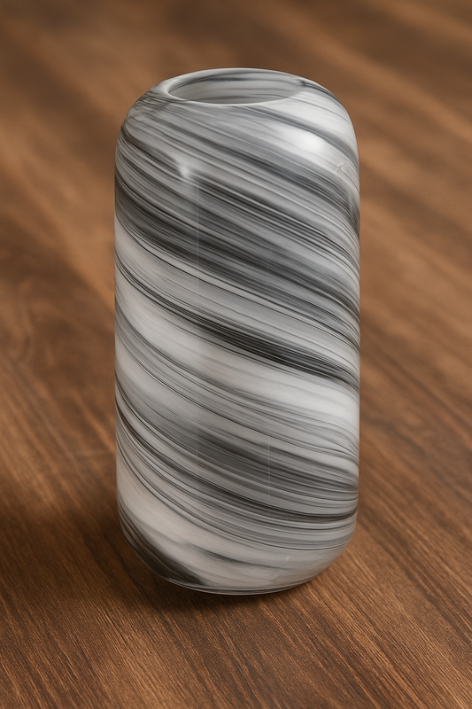 Marble Swirl Glass Vase