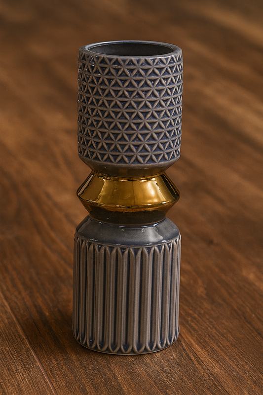 GeoLuxe Triple-Tier Vase