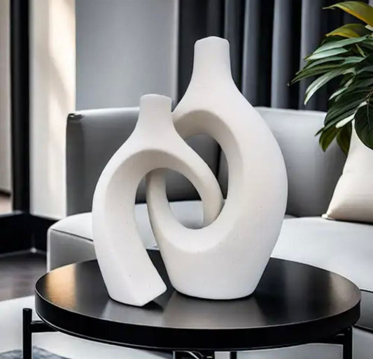 Hollow Ceramic Vase Set